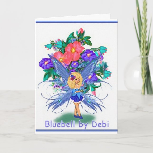 Tarjeta de felicitación del Bluebell (Anverso)