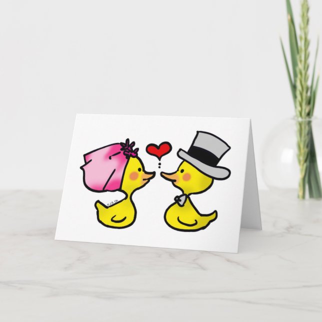 tarjeta de felicitación del boda (Anverso)