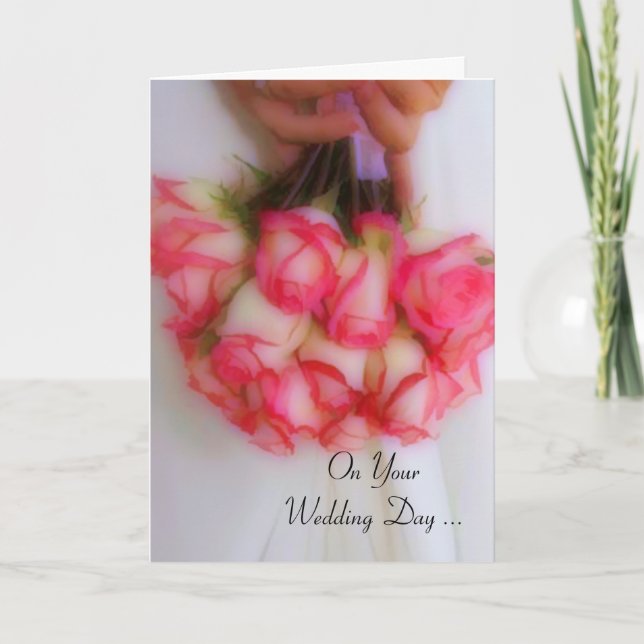 Tarjeta de felicitación del boda (Anverso)