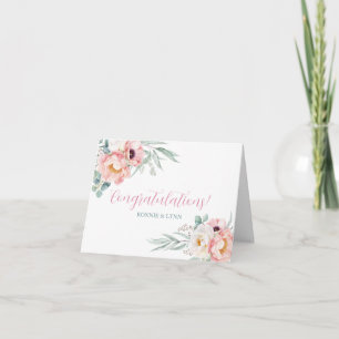 Tarjeta de felicitación del Boda Eucalyptus Peonie