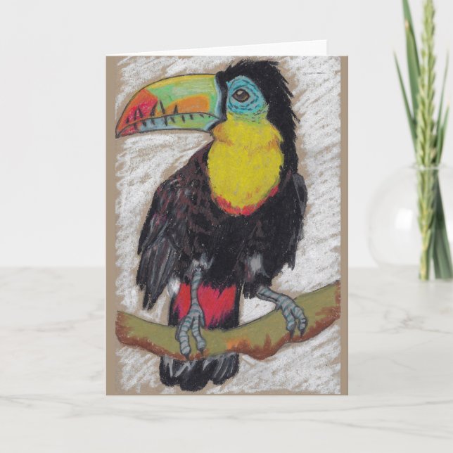 Tarjeta de felicitación del bosquejo de Toucan de (Anverso)
