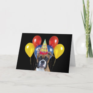 Tarjeta de felicitación del boxeador de cumpleaños