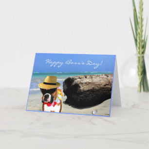 Tarjeta de felicitación del Boxer Feliz Día del Je