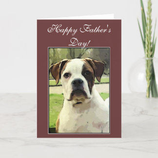 Tarjeta de felicitación del Bulldog americano del 