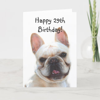 Tarjeta de felicitación del bulldog francés del