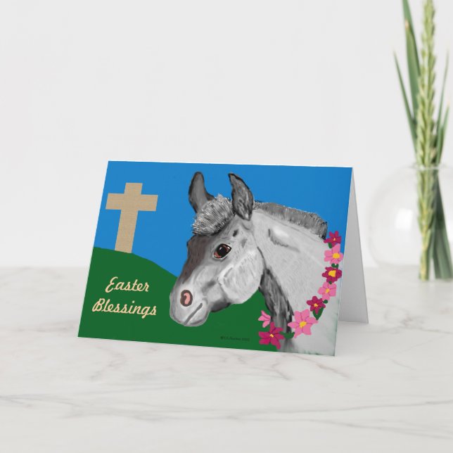 Tarjeta de felicitación del burro de las (Anverso)