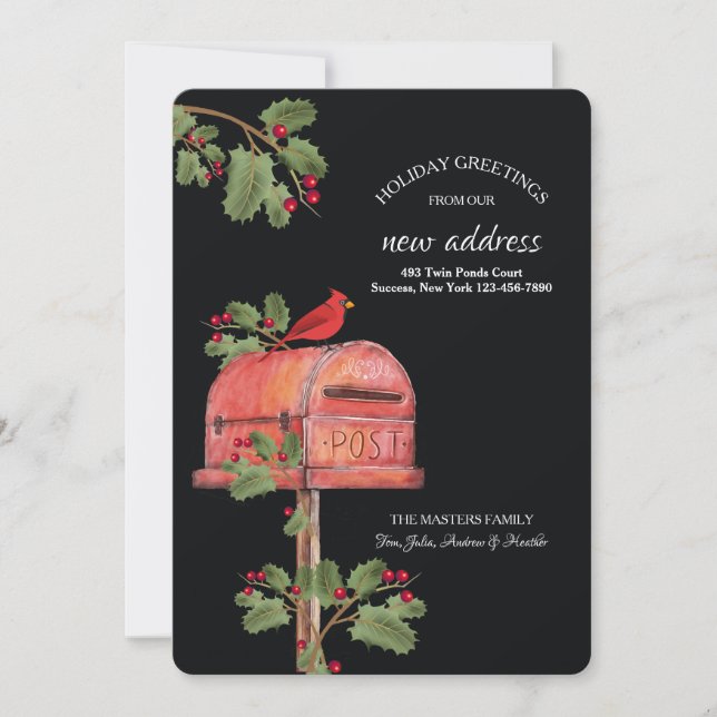 Tarjeta de felicitación del buzón del día de (Anverso)