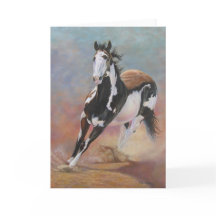 tarjeta de felicitación del caballo