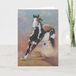 tarjeta de felicitación del caballo