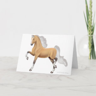 Tarjeta de felicitación del caballo de Saddlebred