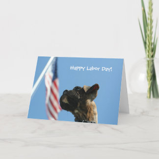 Tarjeta de felicitación del cachorro Happy Labour 