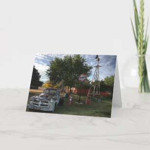 tarjeta de felicitación del camión del tucumcari