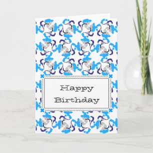 Tarjeta de felicitación del caniche del modelo