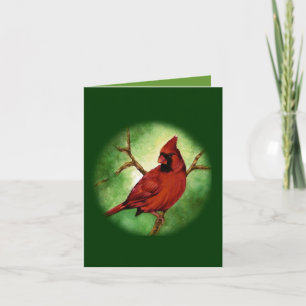 Tarjeta de felicitación del cardenal navidad
