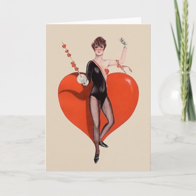 Tarjeta de felicitación del cercador del Epee del (Anverso)