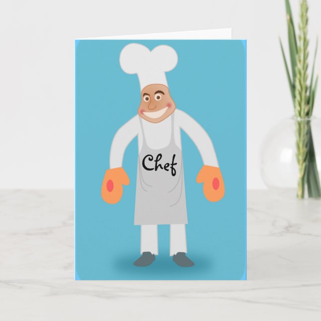 tarjeta de felicitación del chef (Anverso)