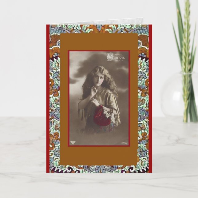 Tarjeta de felicitación del Chica GYPSY (Anverso)