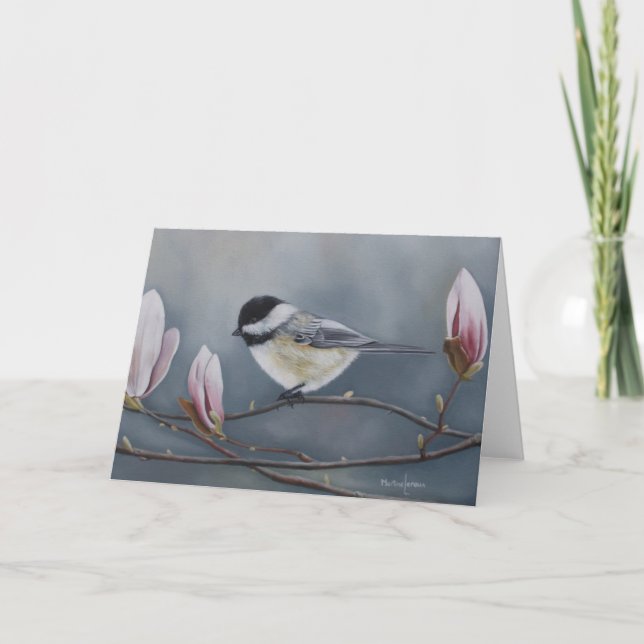 Tarjeta de felicitación del Chickadee (Anverso)