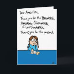 Tarjeta de felicitación del chiste de Jánuca de<br><div class="desc">¡Tenga un Hanuk feliz…,  no importa cómo usted lo deletrea!</div>