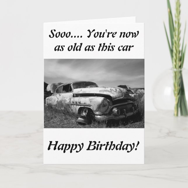 Tarjeta de felicitación del coche de Buick Classic (Anverso)