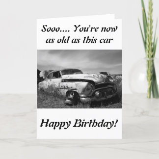 Tarjeta de felicitación del coche de Buick Classic