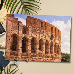 Tarjeta de felicitación del Coliseo Roma, Italia