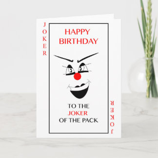 Tarjeta de felicitación del comodín del "feliz