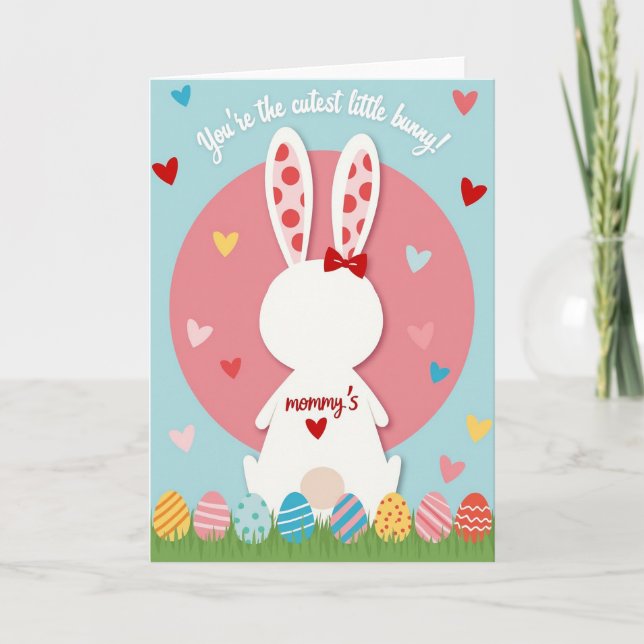 Tarjeta de Felicitación del Conejito más Lindo (Anverso)