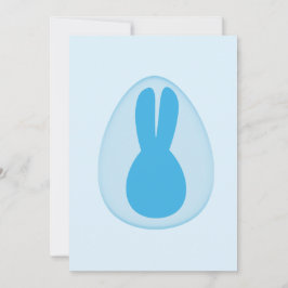 tarjeta de felicitación del conejo de Pascua