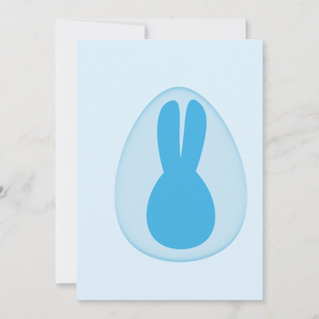 tarjeta de felicitación del conejo de Pascua (Anverso)