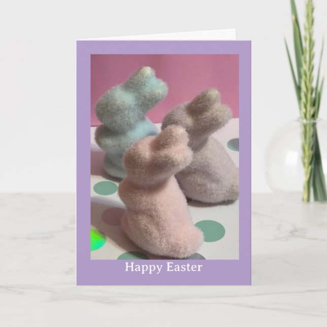 Tarjeta de Felicitación del Conejo de Pascua (Anverso)