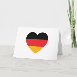 Tarjeta de felicitación del corazón de la bandera