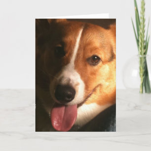 Tarjeta de felicitación del Corgi Galés de la
