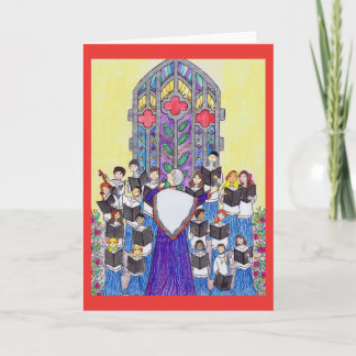 Tarjeta de felicitación del coro de la iglesia de