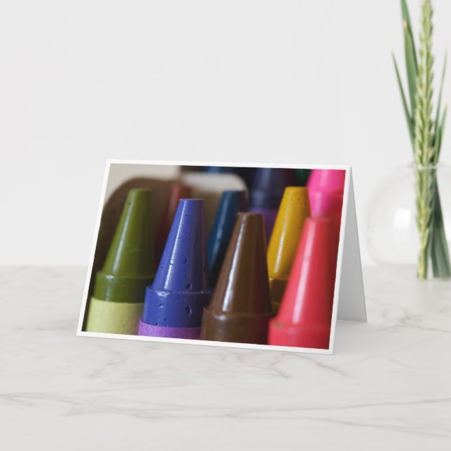 Tarjeta de felicitación del creyón (Anverso)