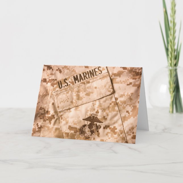 Tarjeta de felicitación del Cuerpo del Marines (Anverso)