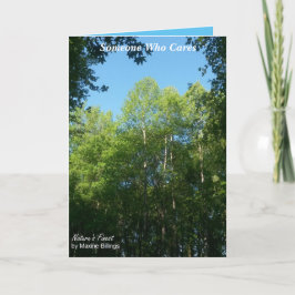 Tarjeta de felicitación del cuidado/de la