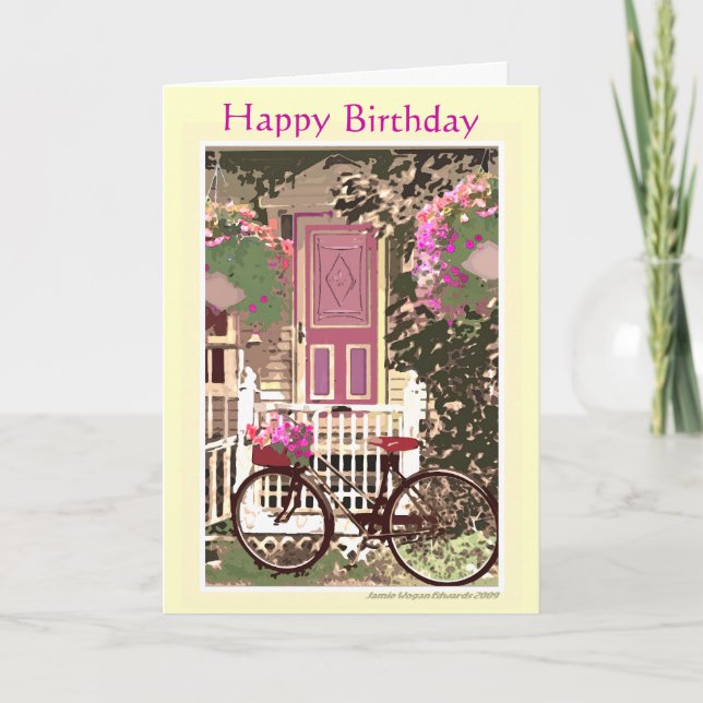 Tarjeta de felicitación del cumpleaños (Anverso)