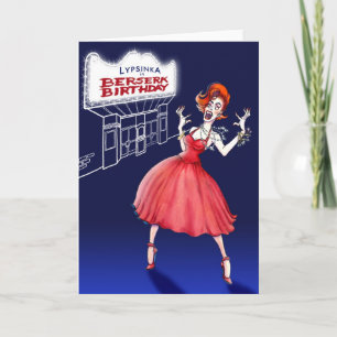 Tarjeta de felicitación del cumpleaños #1 (espacio