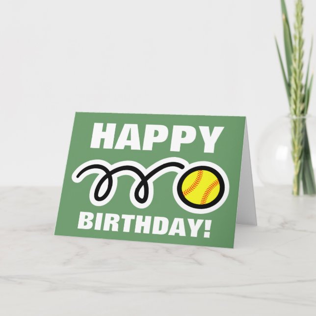 Tarjeta de felicitación del cumpleaños con diseño (Anverso)