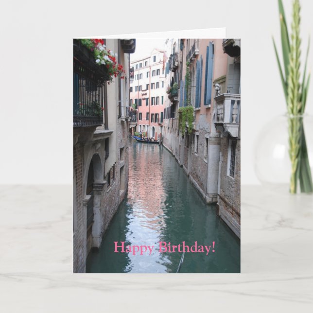 Tarjeta de felicitación del cumpleaños con el (Anverso)