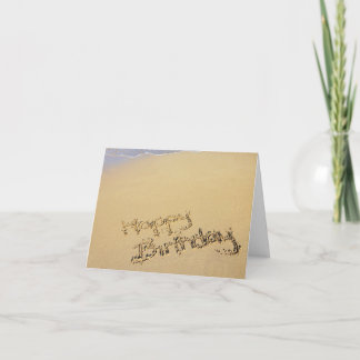 Tarjeta de felicitación del cumpleaños de la playa