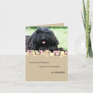 Tarjeta de felicitación del cumpleaños de Puli