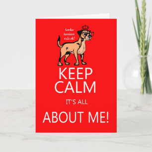 Tarjeta de felicitación del cumpleaños de Terrier