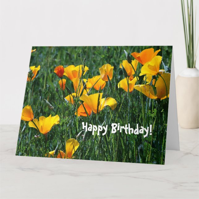 Tarjeta de felicitación del cumpleaños del (Anverso)