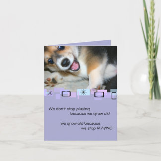 Tarjeta de felicitación del cumpleaños del perrito