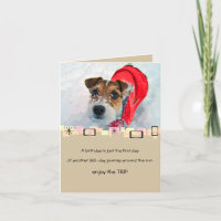 Tarjeta de felicitación del cumpleaños Nevado Jack
