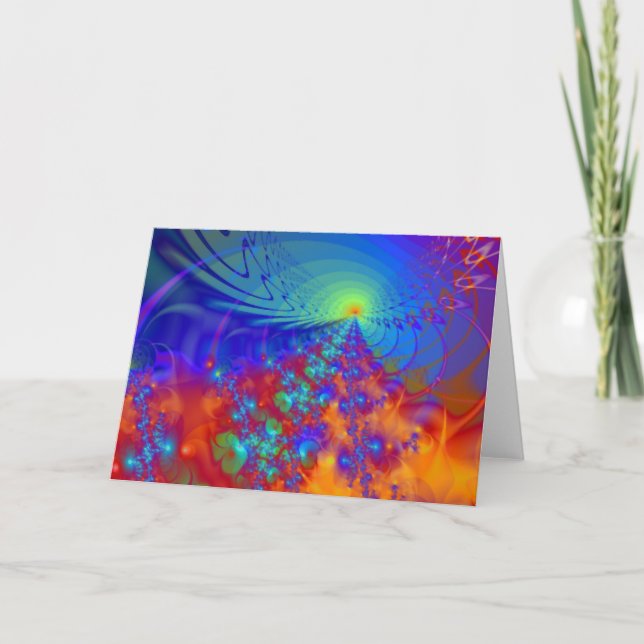 Tarjeta de felicitación del ~ de la "aurora boreal (Anverso)