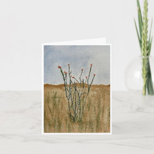 Tarjeta de felicitación del desierto de Chihuahua 