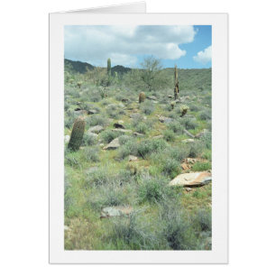 Tarjeta de felicitación del desierto o tarjeta de